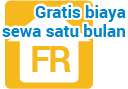 Gratis biaya sewa satu bulan