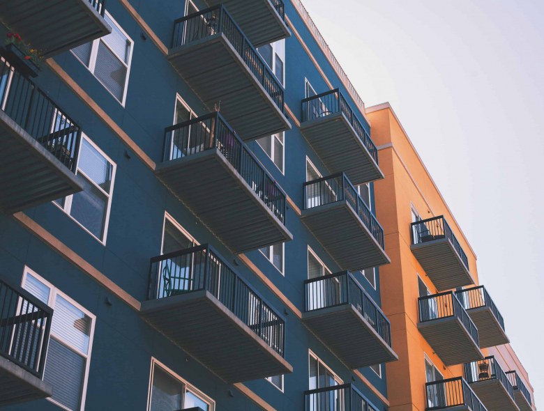 apartment buildings