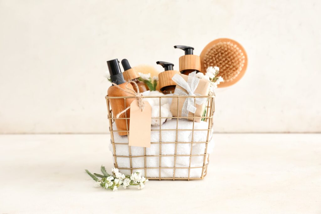 Useful gift basket