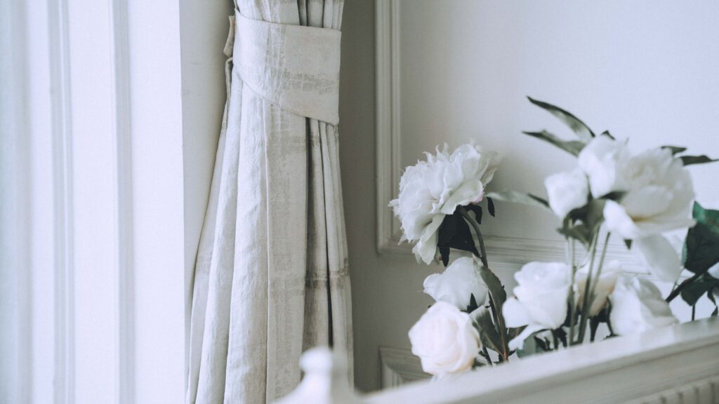 White curtain