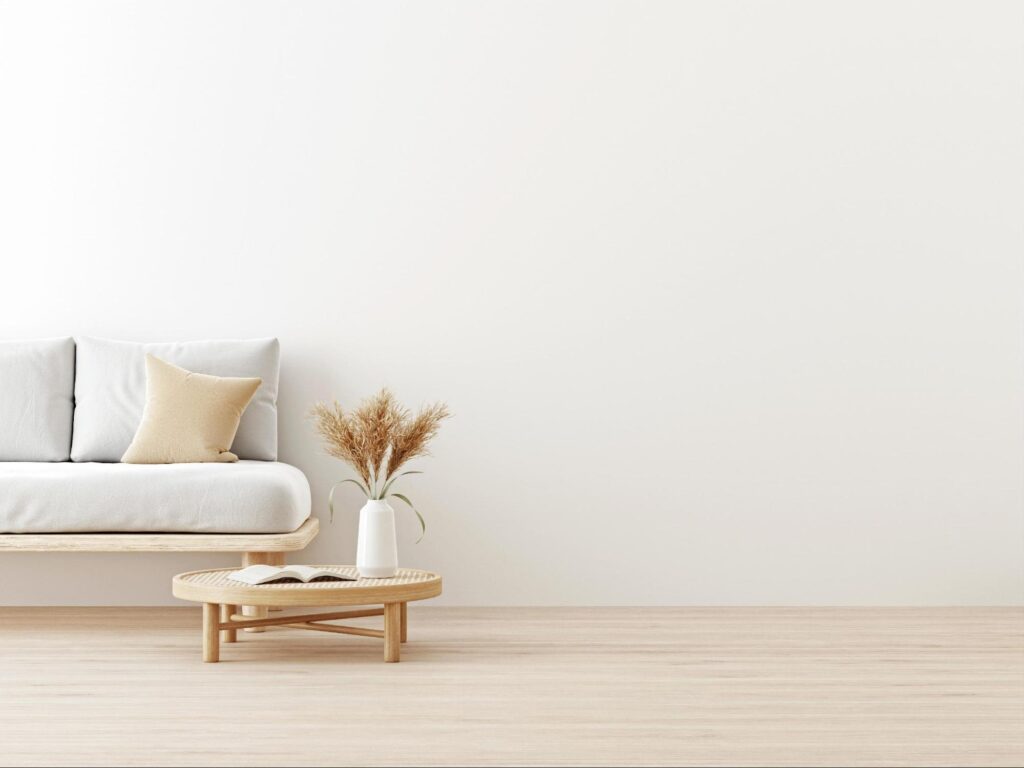 2 Minimalist living space