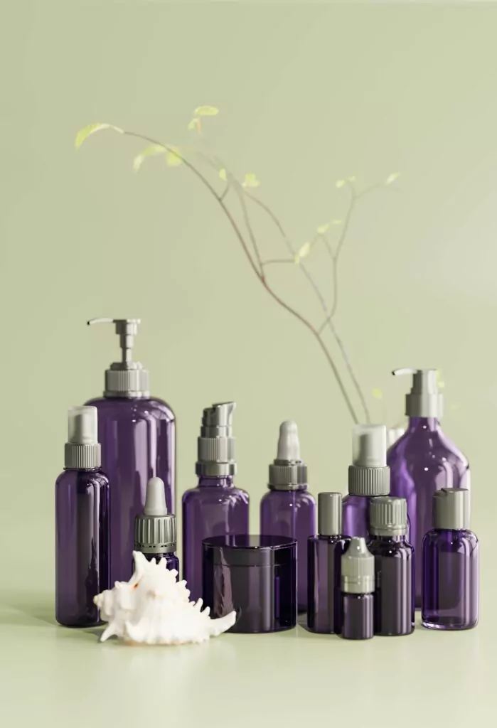 Garrafas de vidro spray