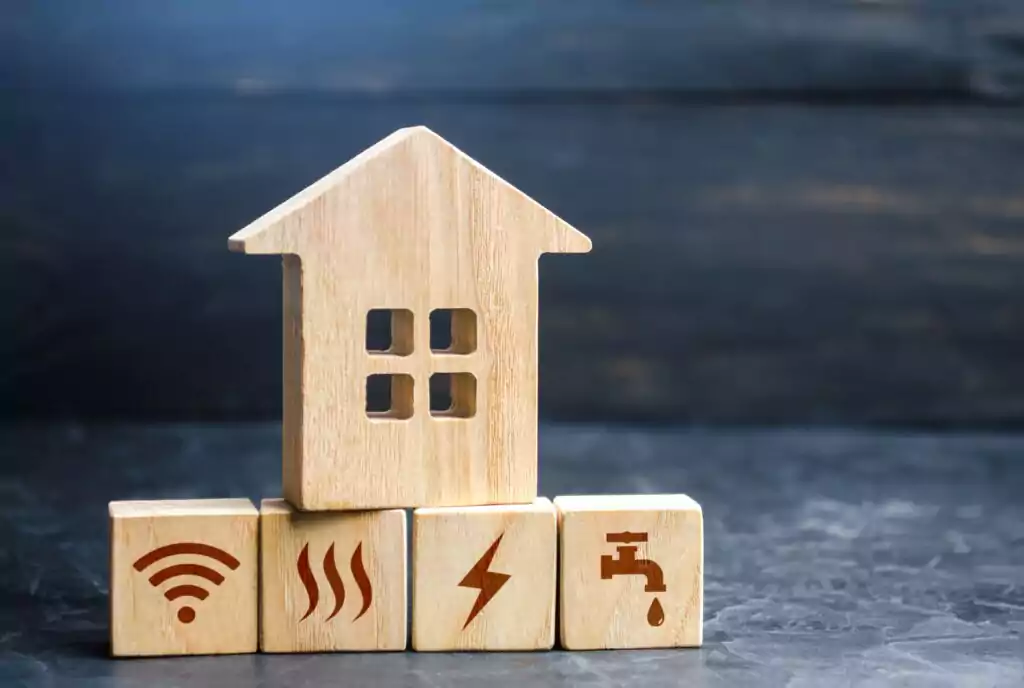 Tiny wooden house miniature