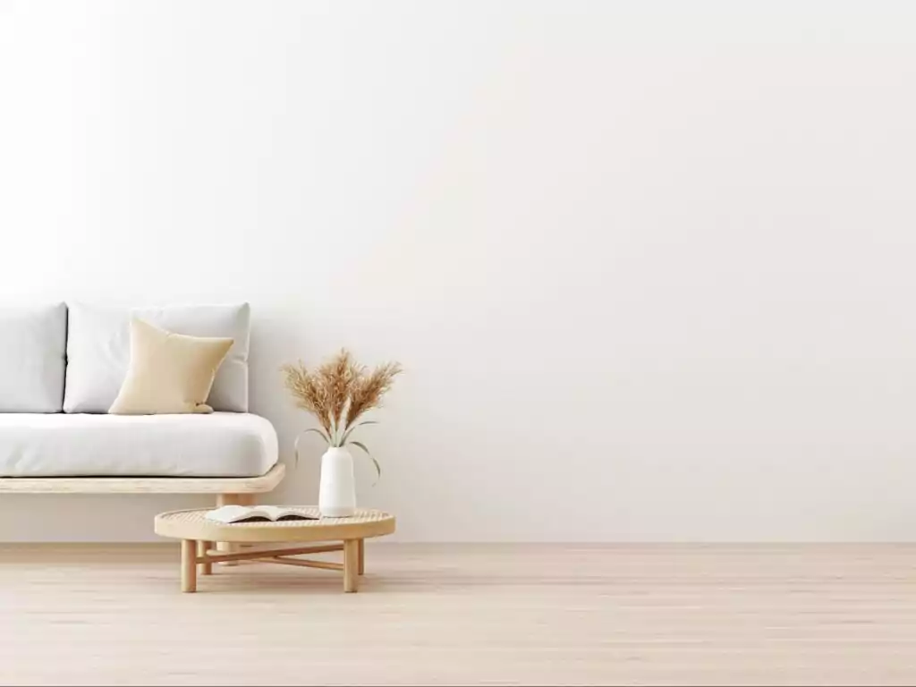2 Minimalist living space