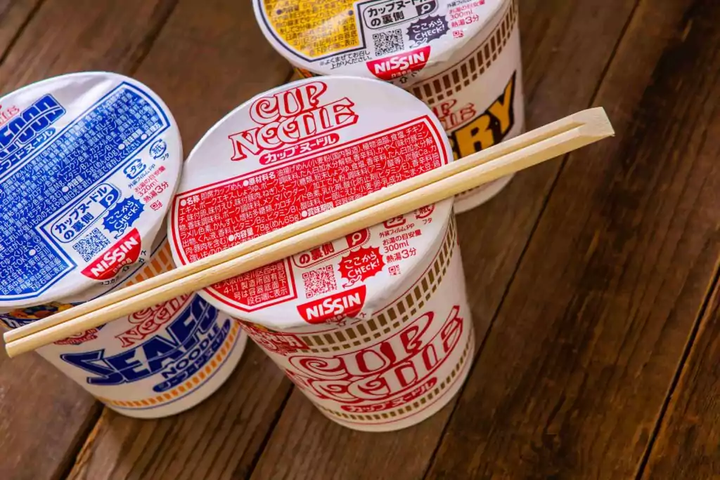 Instant cup noodles