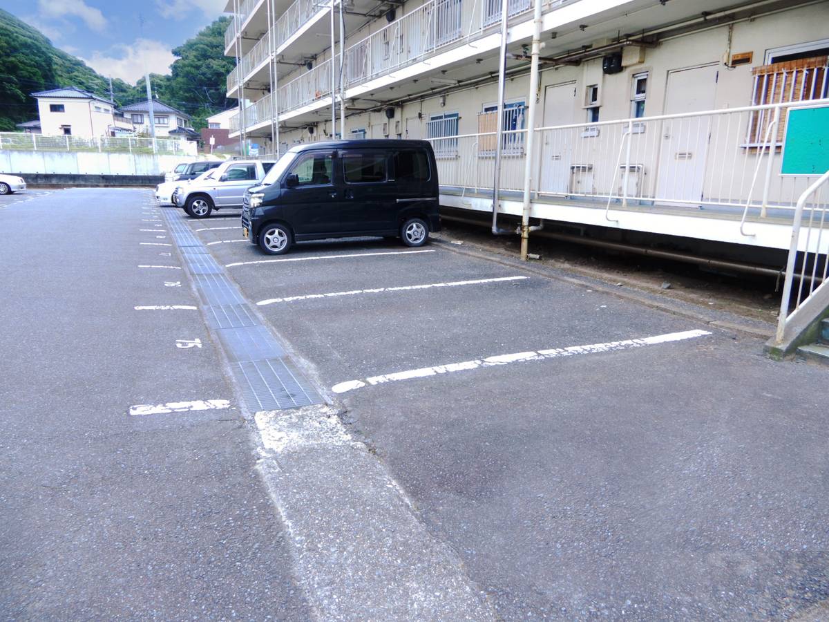 Parking lot of Village House Iwaki in Iwaki-shi