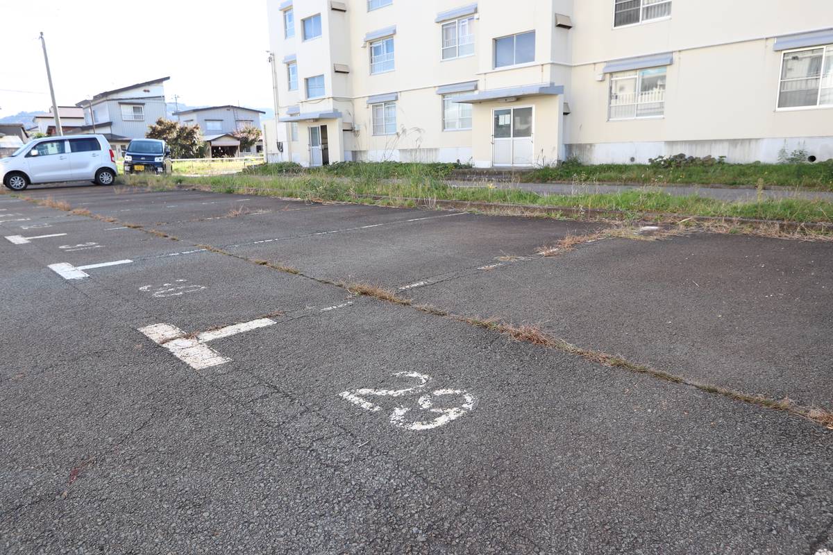 Parking lot of Village House Shimizu in Yuzawa-shi