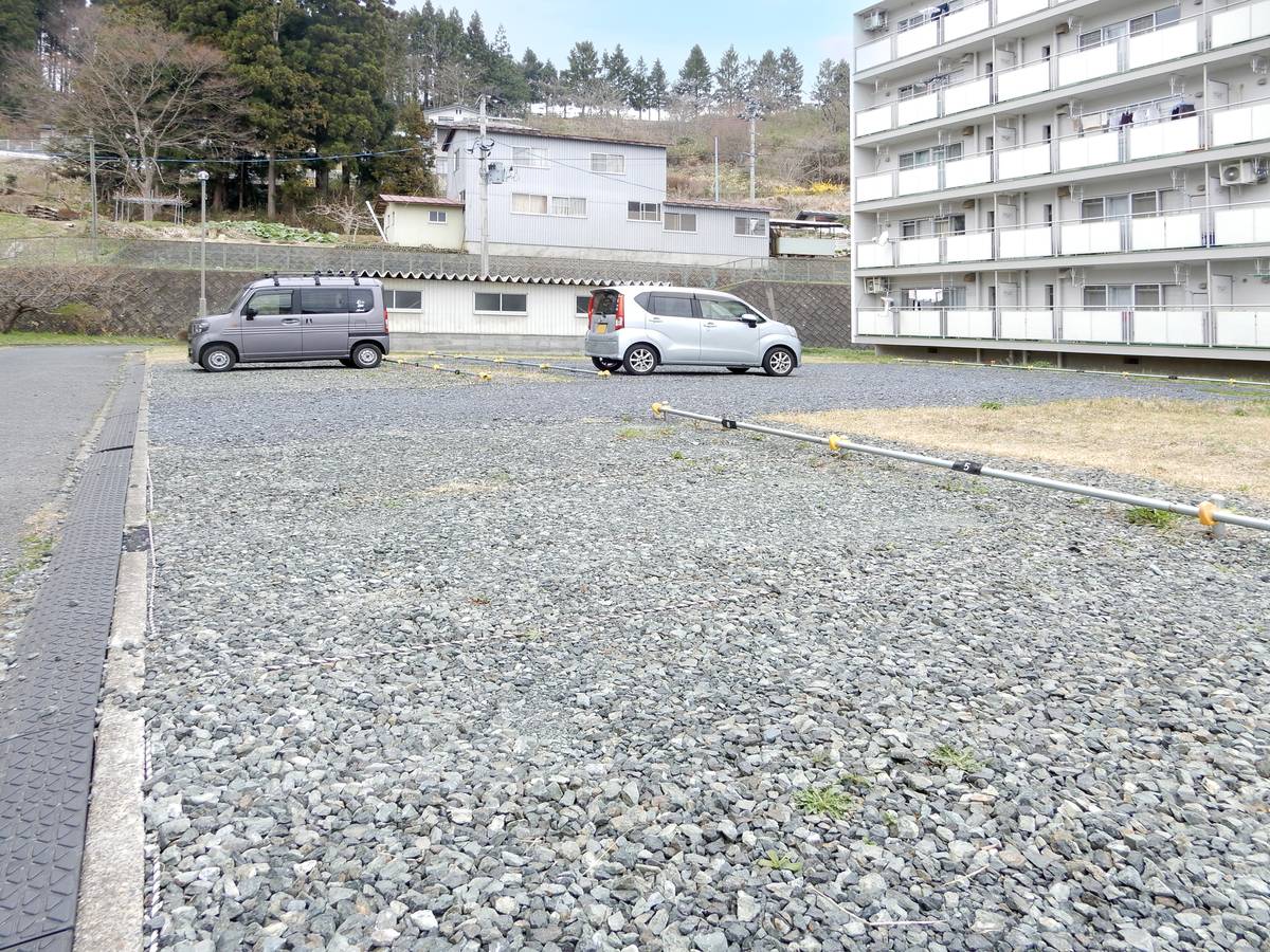 Parking lot of Village House Maesawa in Oshu-shi