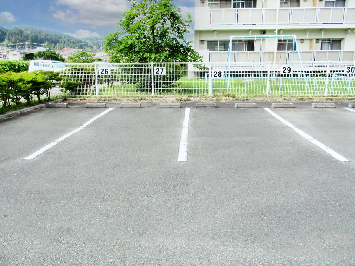 Parking lot of Village House Maesawa Minami in Oshu-shi