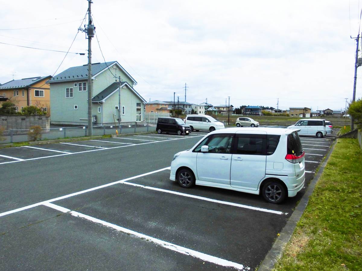 Parking lot of Village House Manchome in Hanamaki-shi