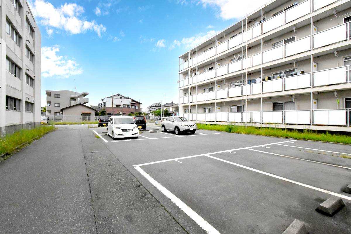 Parking lot of Village House Kamikido in Higashi-ku