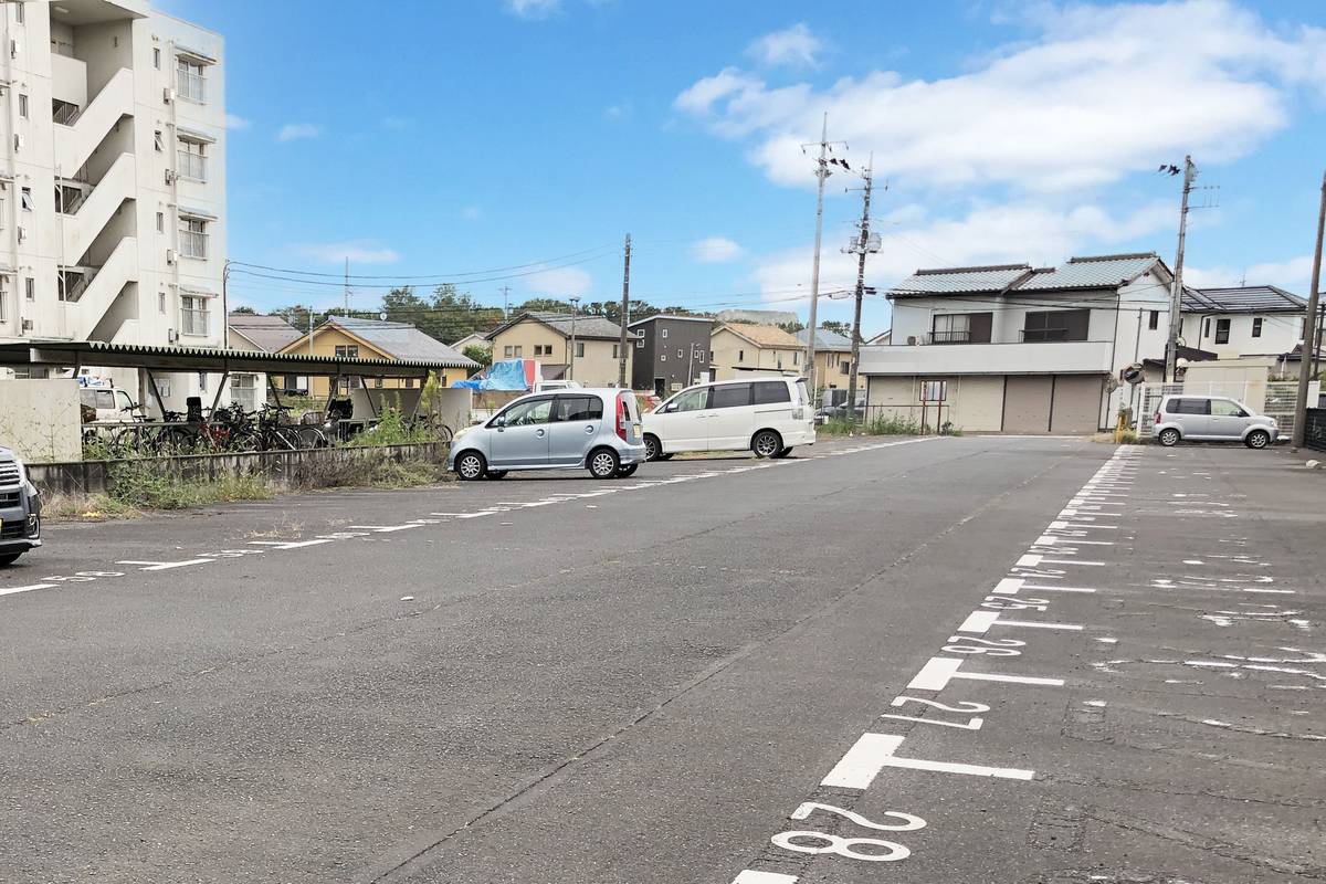 Parking lot of Village House Amagaya in Oyama-shi