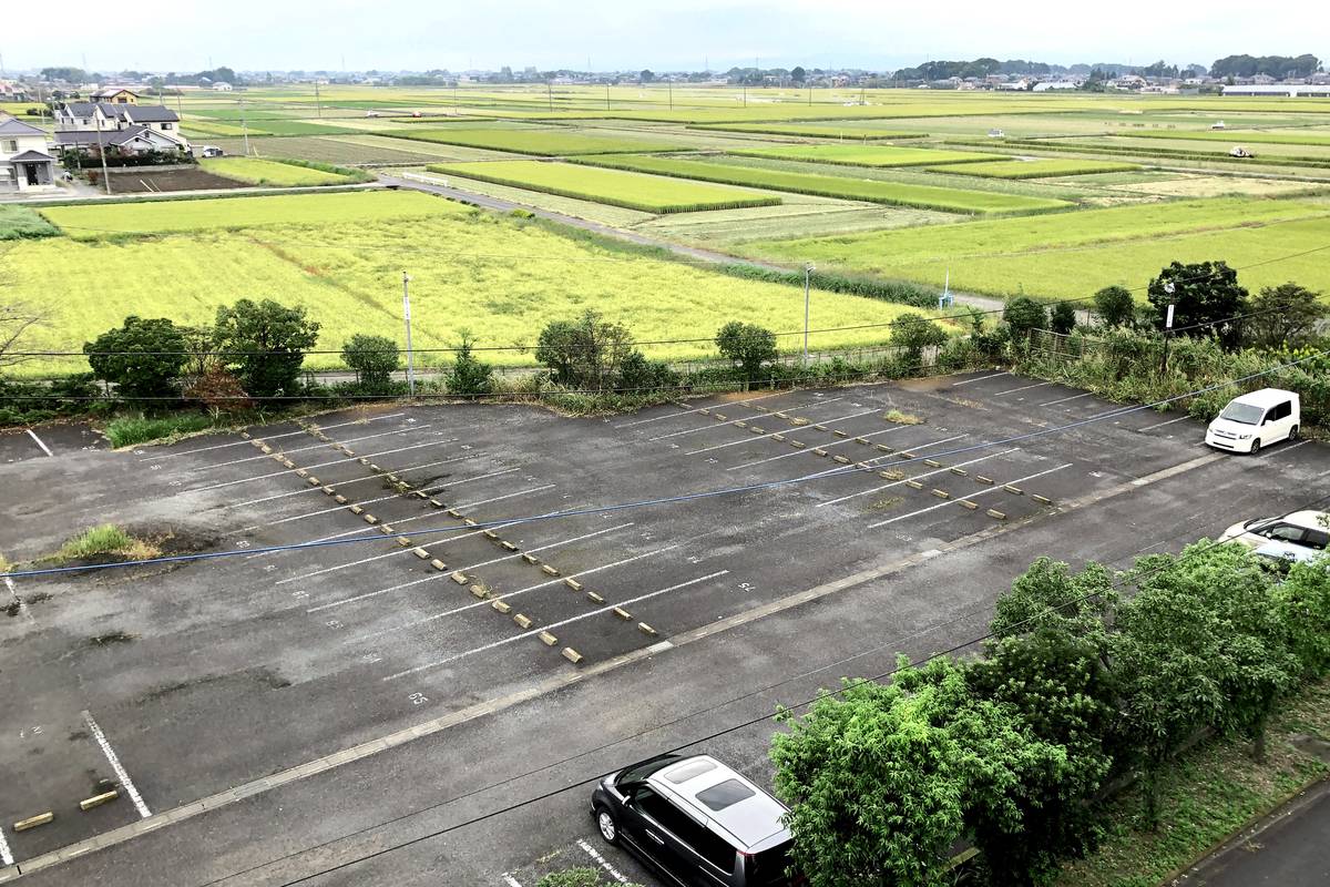 Parking lot of Village House Nakanome in Kazo-shi