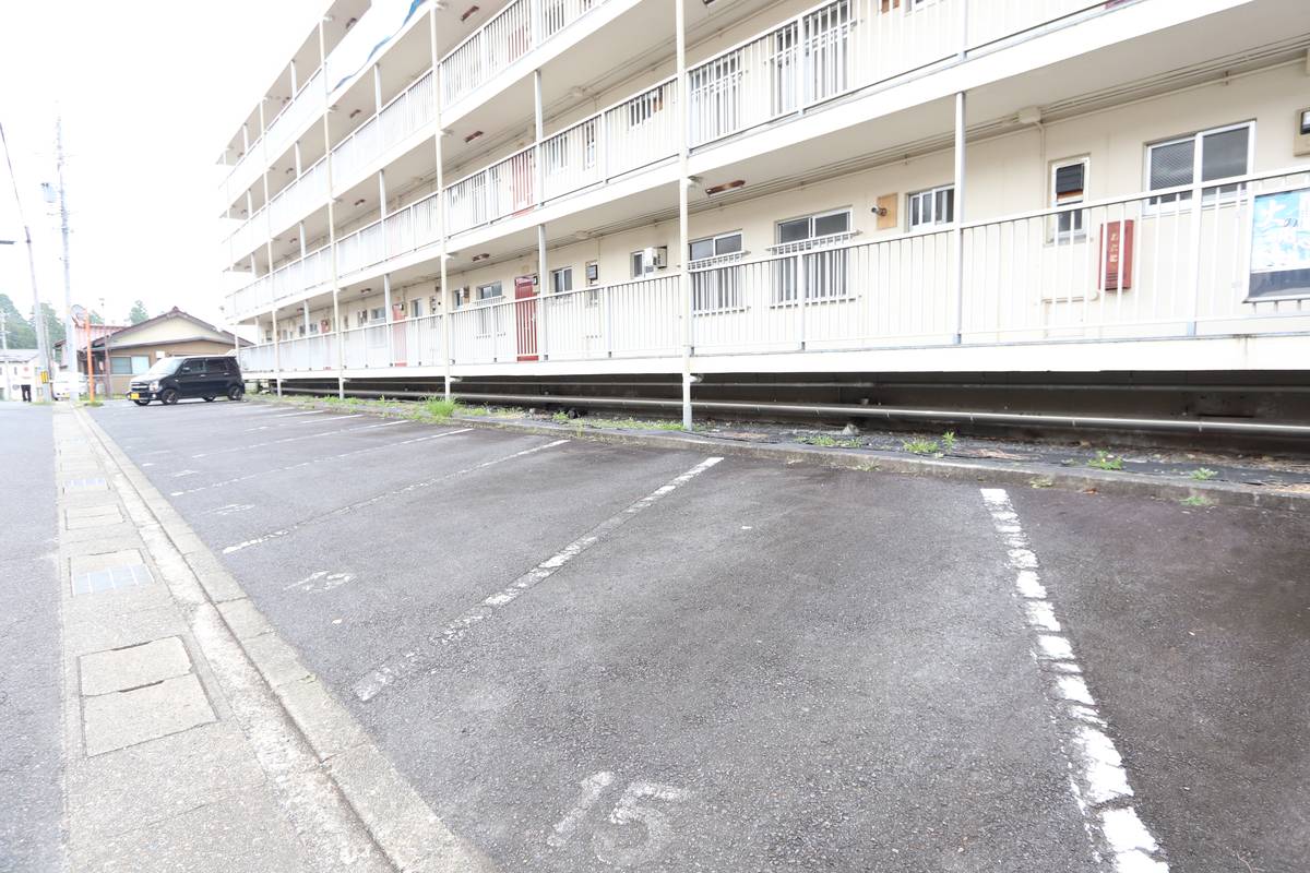 Parking lot of Village House Izumi in Toki-shi