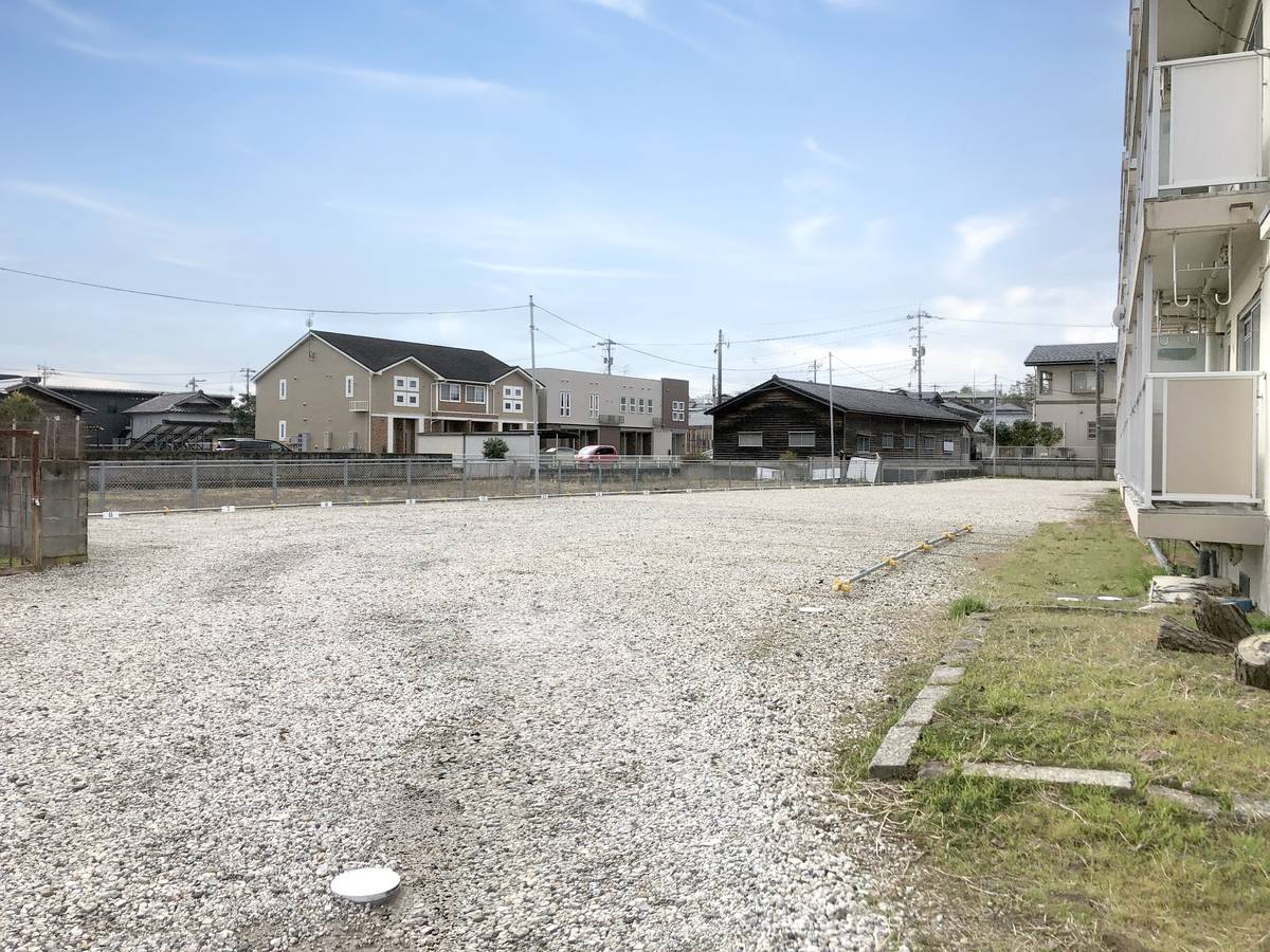 Parking lot of Village House Unoke in Kahoku-shi