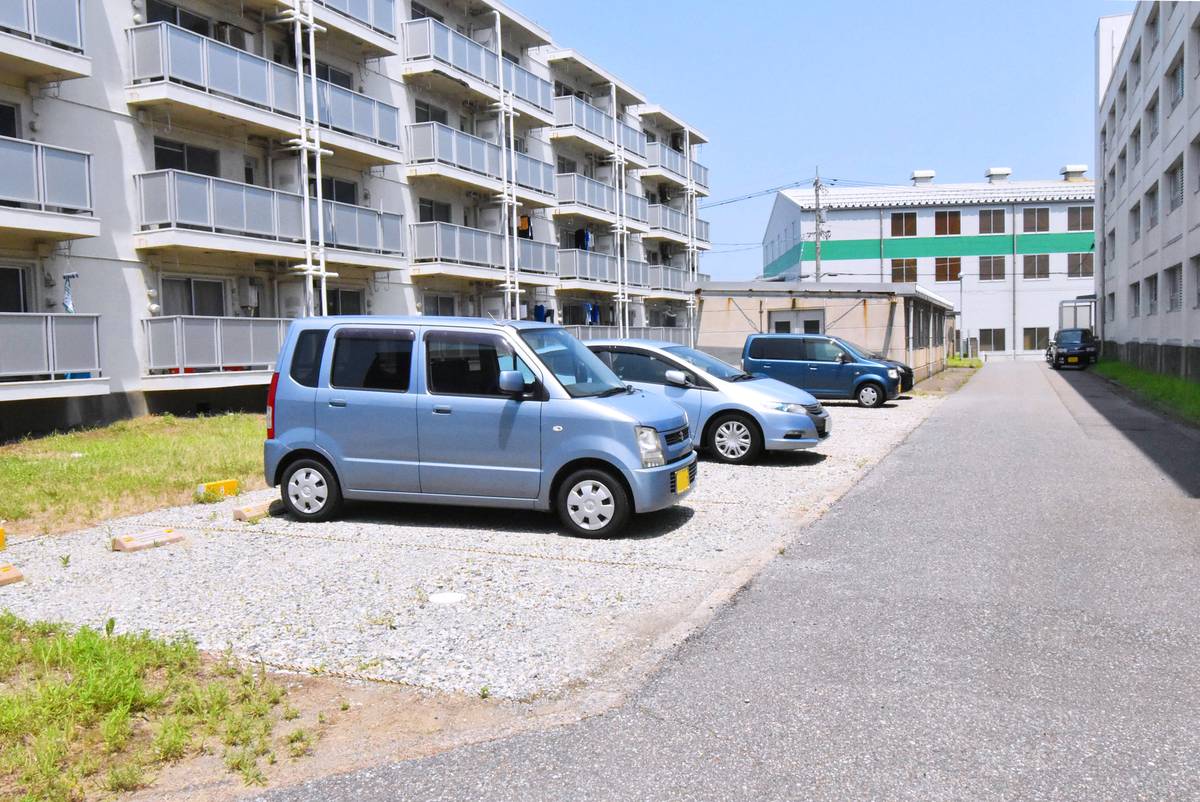 Parking lot of Village House Neagari in Nomi-shi
