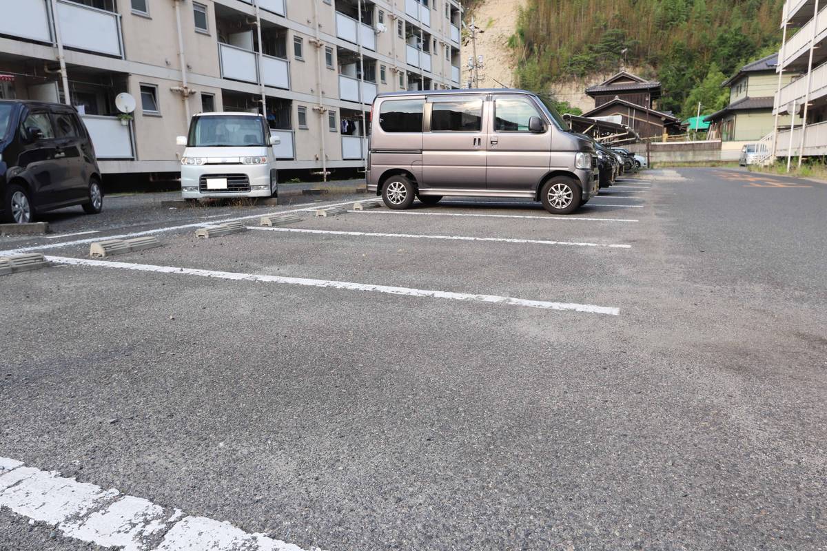 Parking lot of Village House Mizushima in Kurashiki-shi