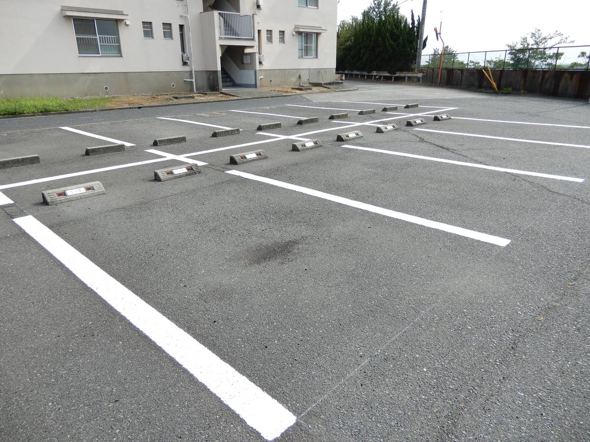 Parking lot of Village House Shionasu in Kurashiki-shi