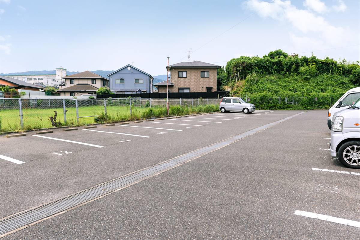 Parking lot of Village House Wakamatsu in Wakamatsu-ku