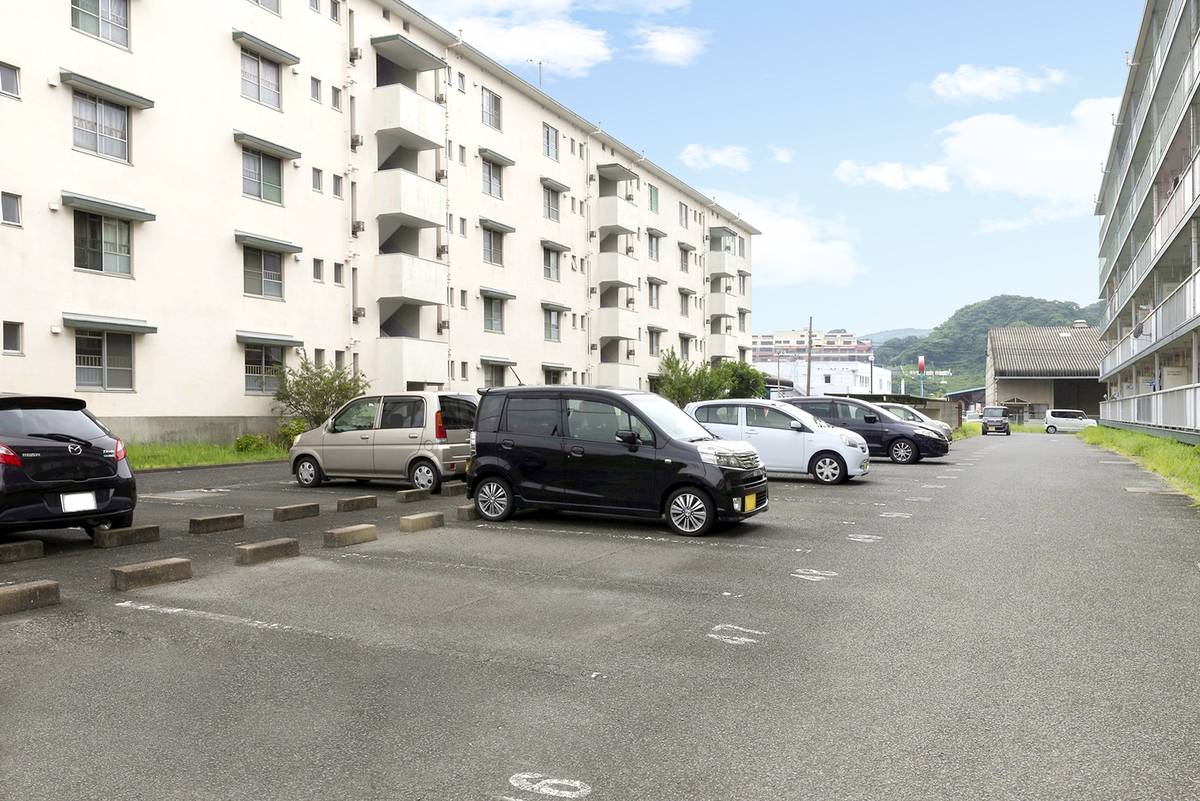 Parking lot of Village House Hirota in Sasebo-shi