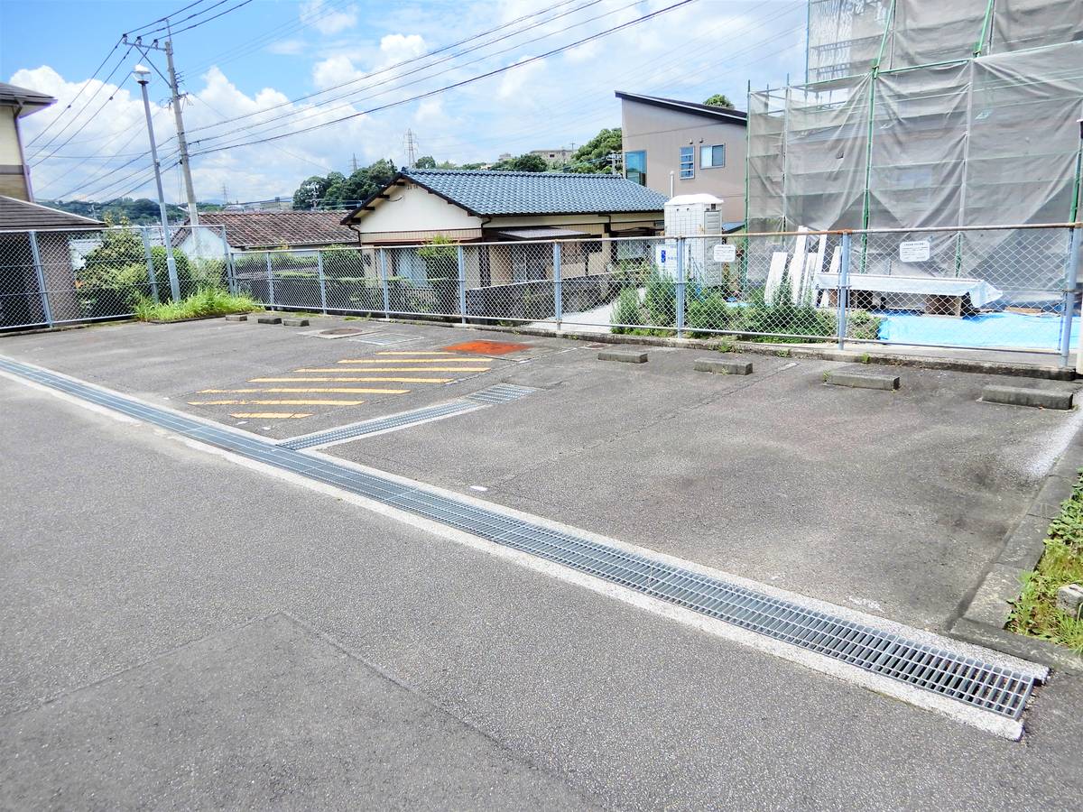 Parking lot of Village House Otsukadai in Miyazaki-shi
