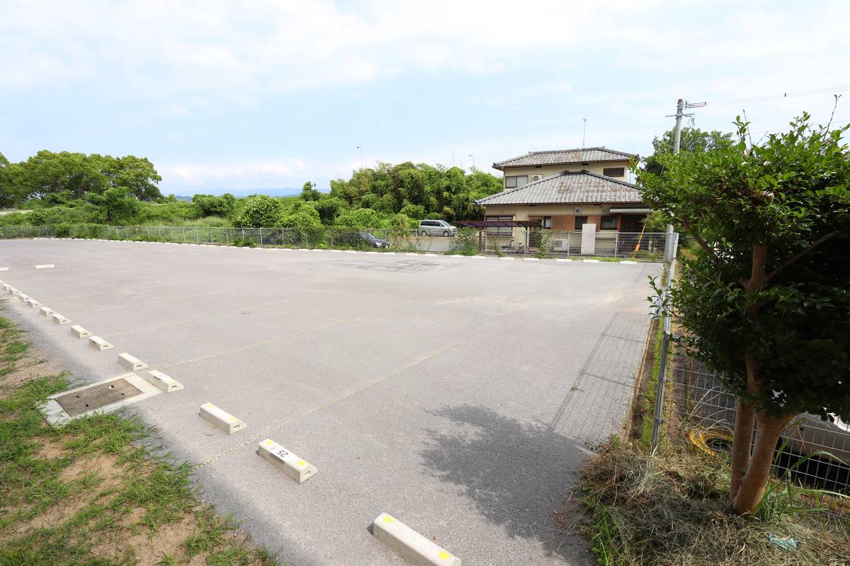 Parking lot of Village House Shiranui in Uki-shi