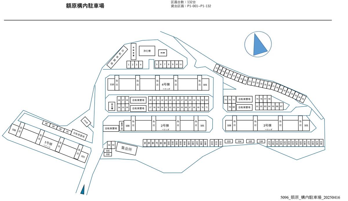 Kishiwada-shi मा Village House Gakuhara को पार्किङ स्पेसको नक्सा