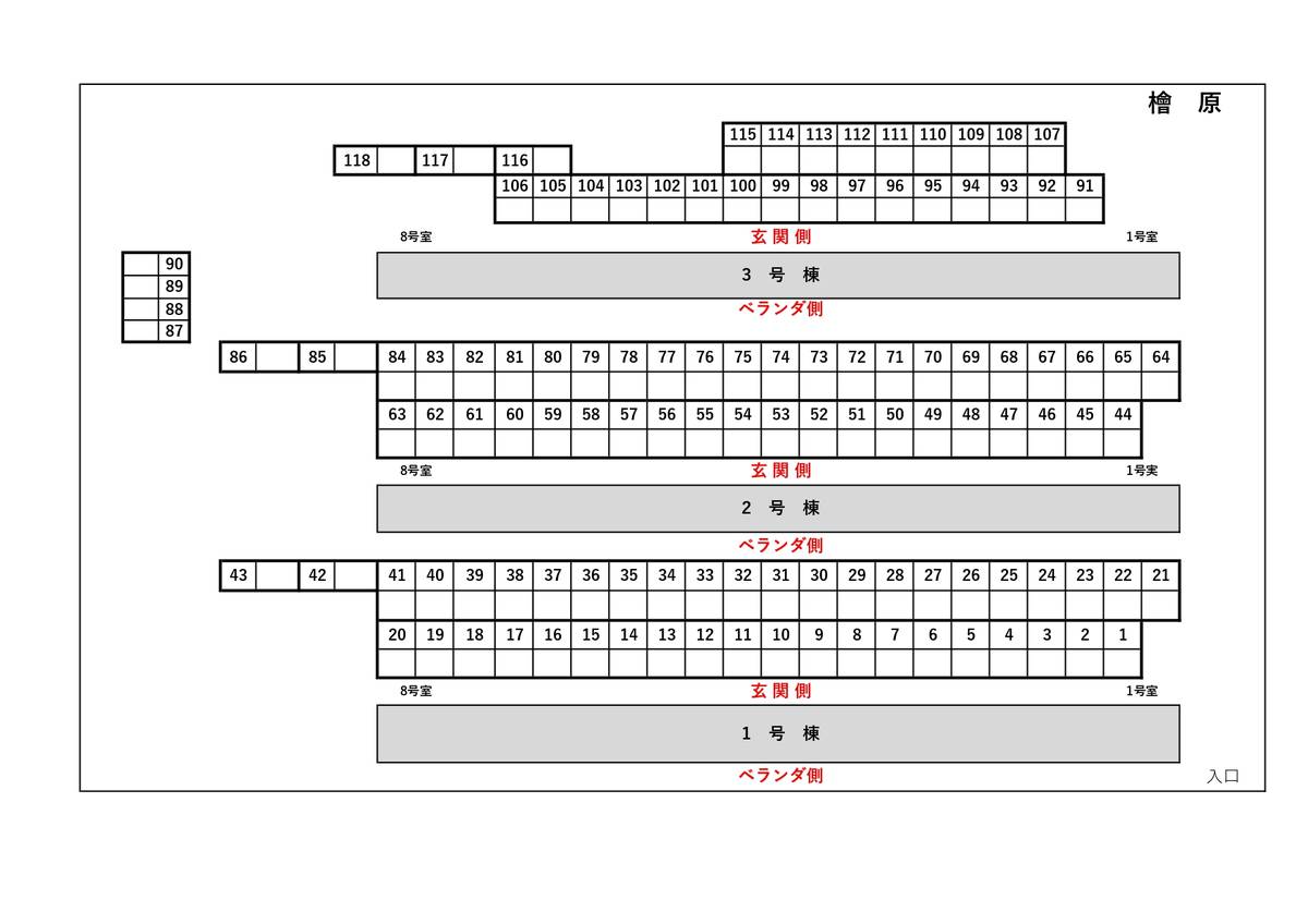 Denah Area Parkir Village House Hibaru di Minami-ku