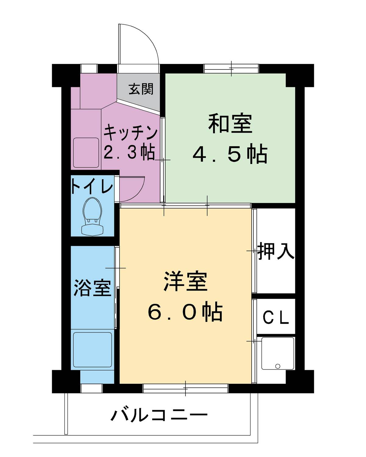 2K denah lantai Village House Minori di Omitama-shi