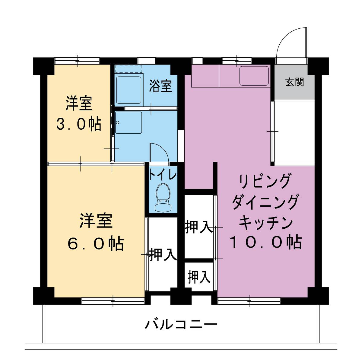 Tajimi-shi मा Village House Takiro को 2LDK फ्लोरप्लान