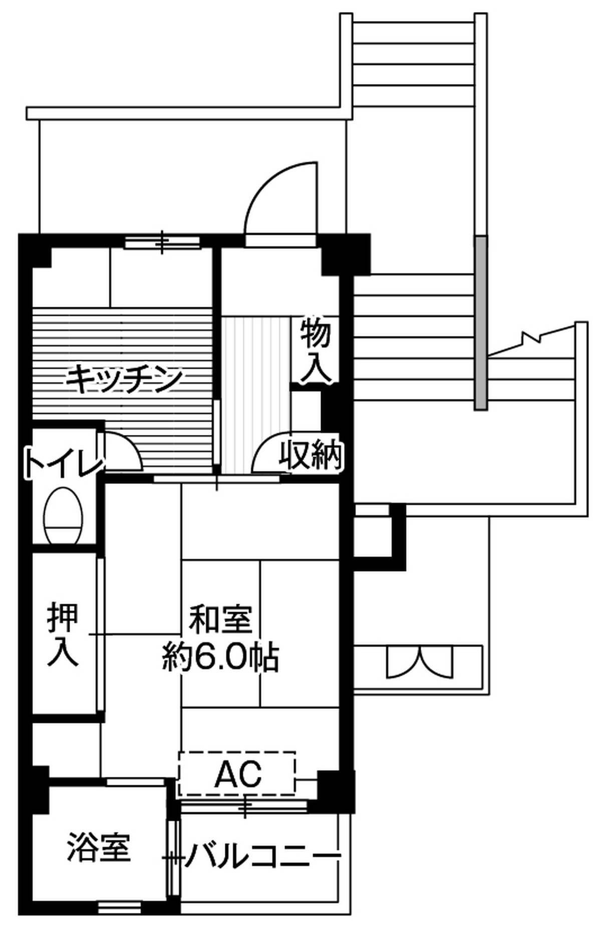 Kamakura-shi मा Village House Kamakura को 1K फ्लोरप्लान