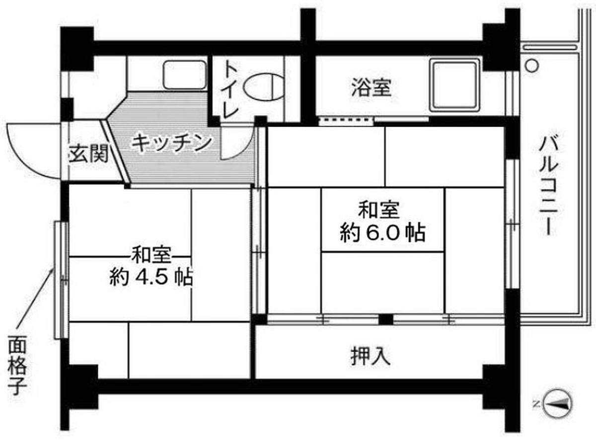 2K Omihachiman-shi ရှိ Village House Miyauchi ၏ အခန်းဖွဲ့စည်းပုံ