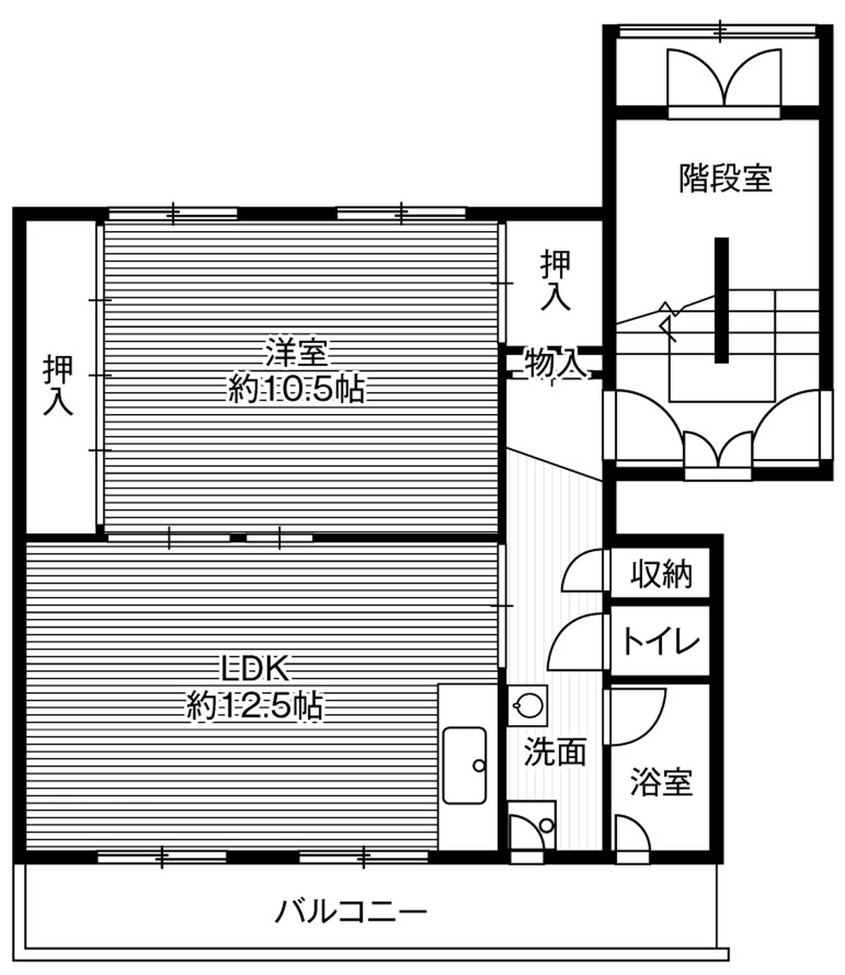 1LDK floorplan of Village House Sunagawa in Sunagawa-shi
