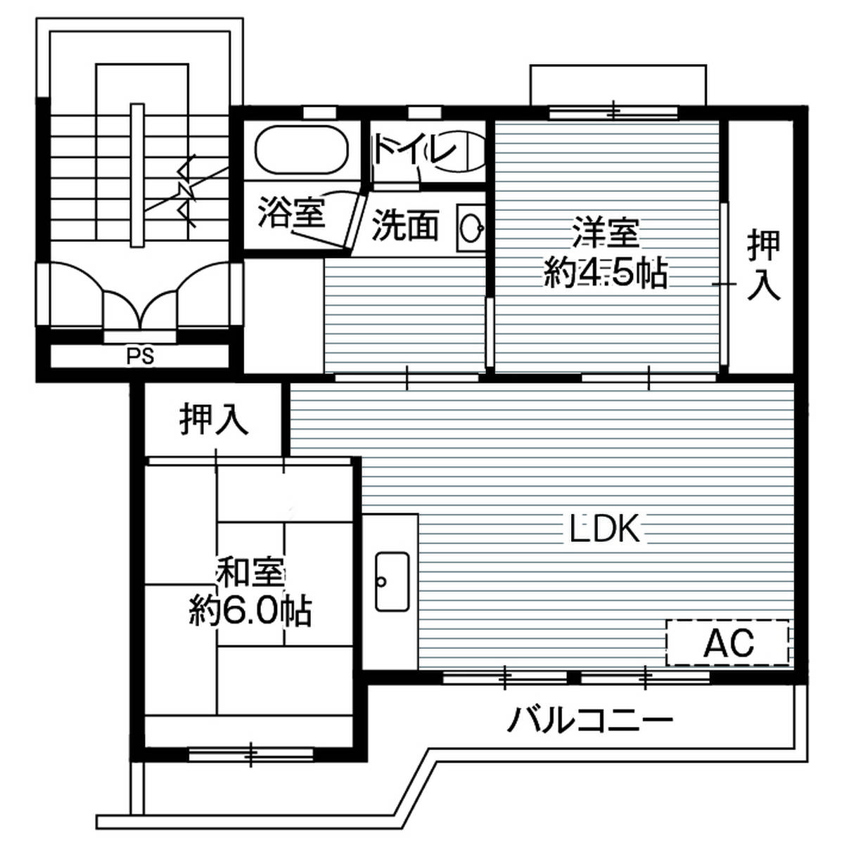 2LDK floorplan of Village House Ashikaga Hajika in Ashikaga-shi