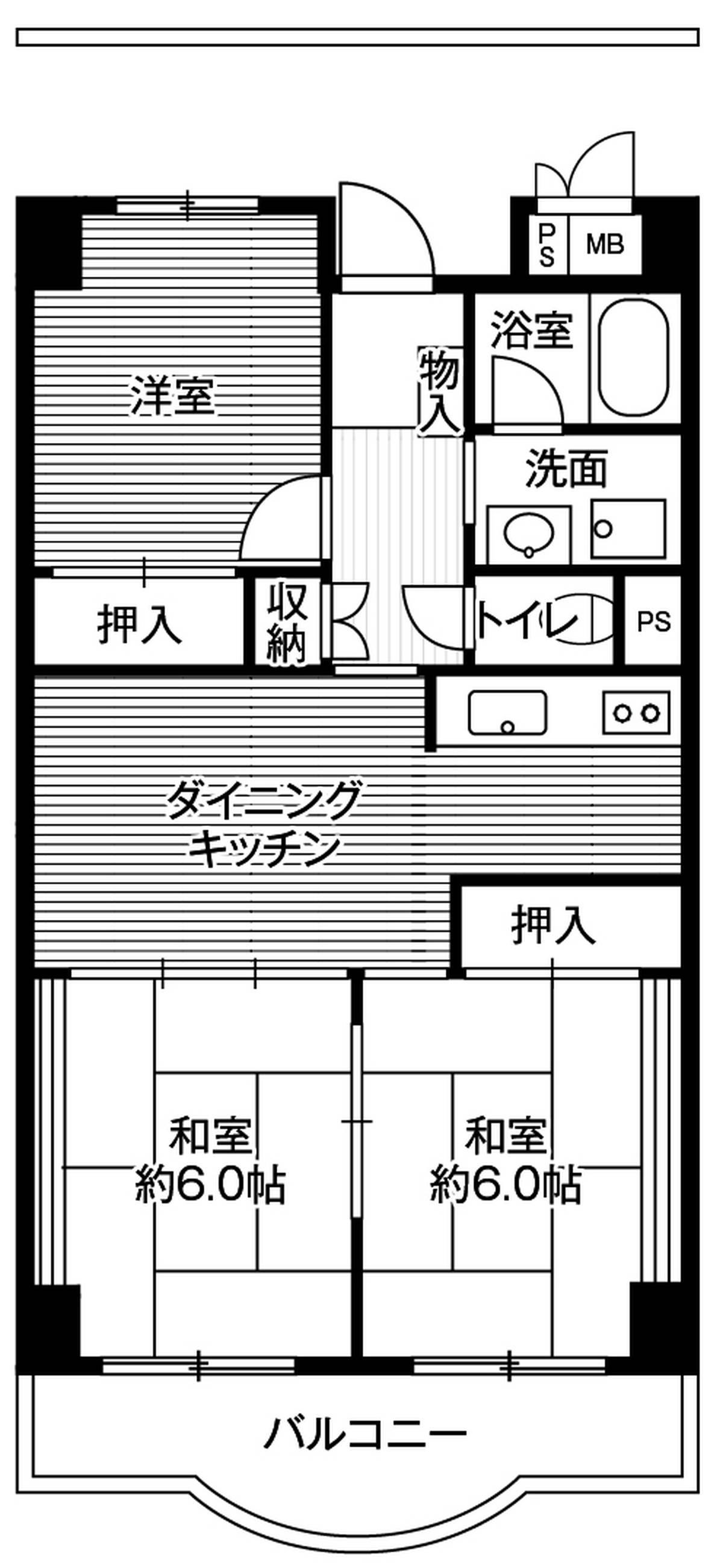 Planta 3DK Village House Shibaura Tower em Minato-ku