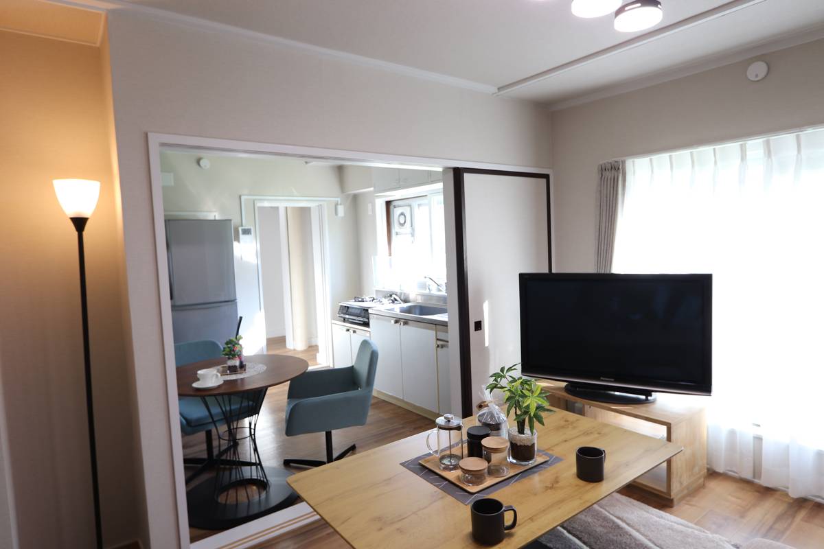 江別市ビレッジハウス野幌のリビング