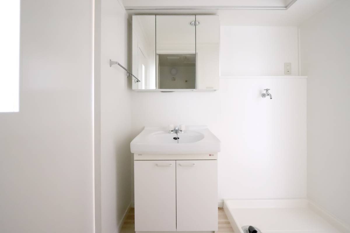 Bồn rửa mặt của Village House Hassamu ở Nishi-ku