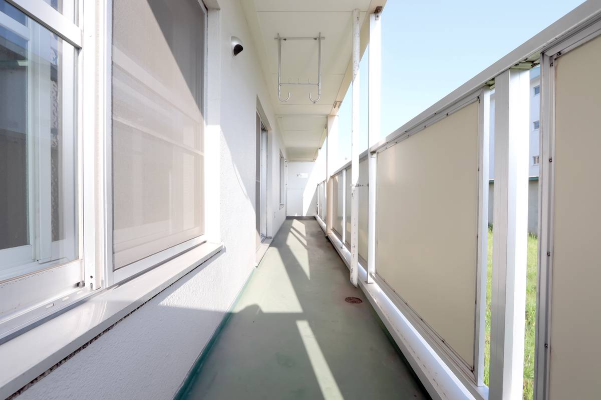 旭川市ビレッジハウス神楽岡のバルコニー