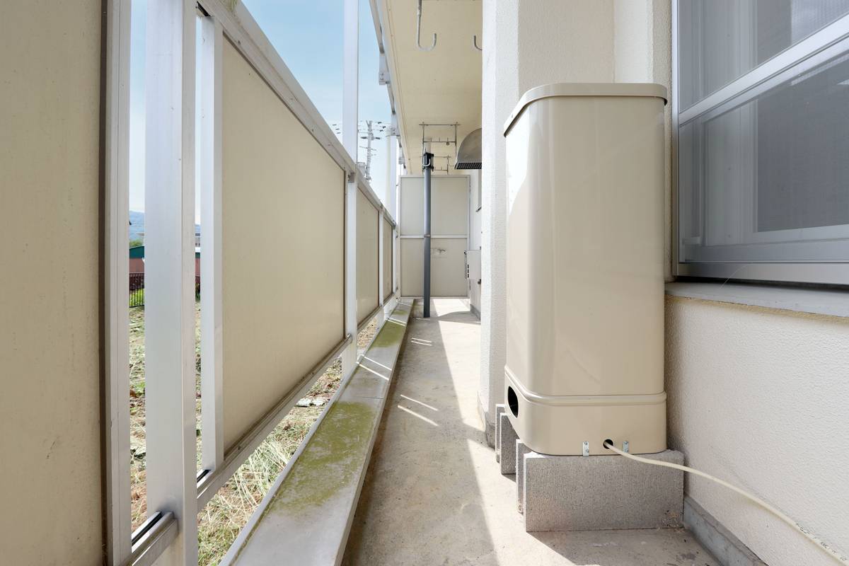 赤平市ビレッジハウス赤平のバルコニー