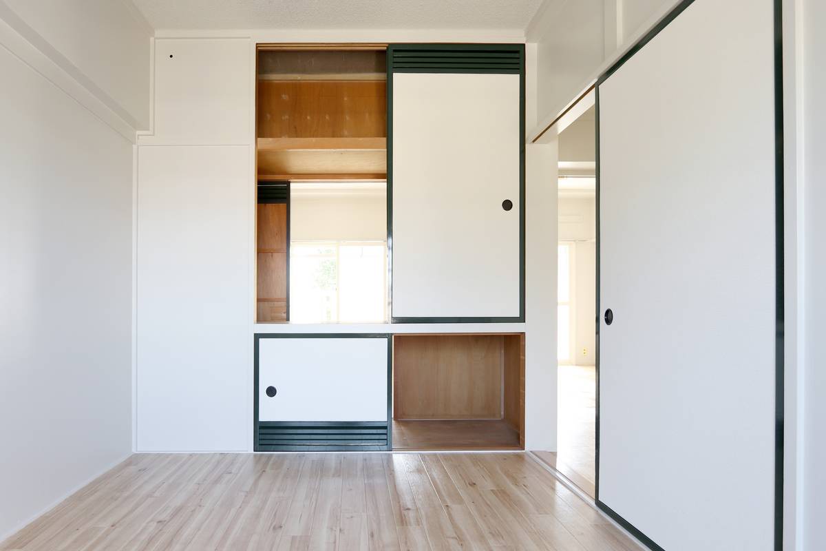 Khu vực chứa đồ của Village House Taisei ở Obihiro-shi