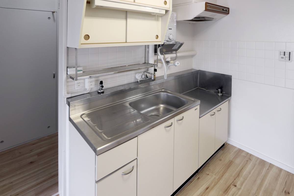 Dapur di Village House Heiwadai di Rumoi-shi