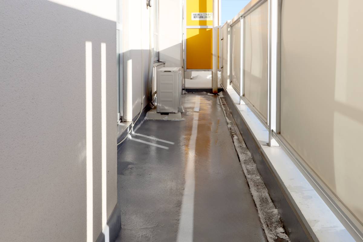 Balkon di Village House Heiwadai di Rumoi-shi