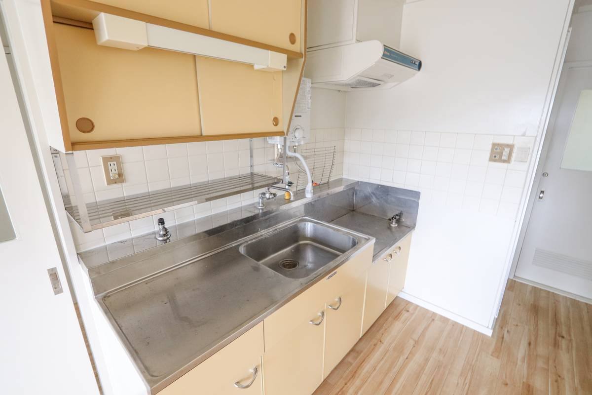 Khu vực bếp của Village House Mihara ở Kushiro-shi