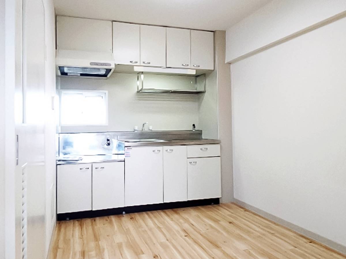 Khu vực bếp của Village House Kuriyagawa ở Morioka-shi