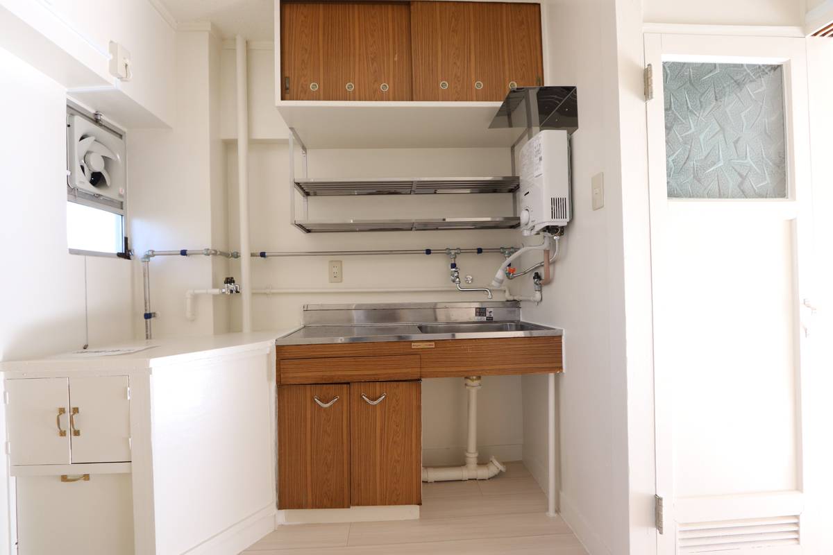 Koriyama-shi मा Village House Asaka मा किचन