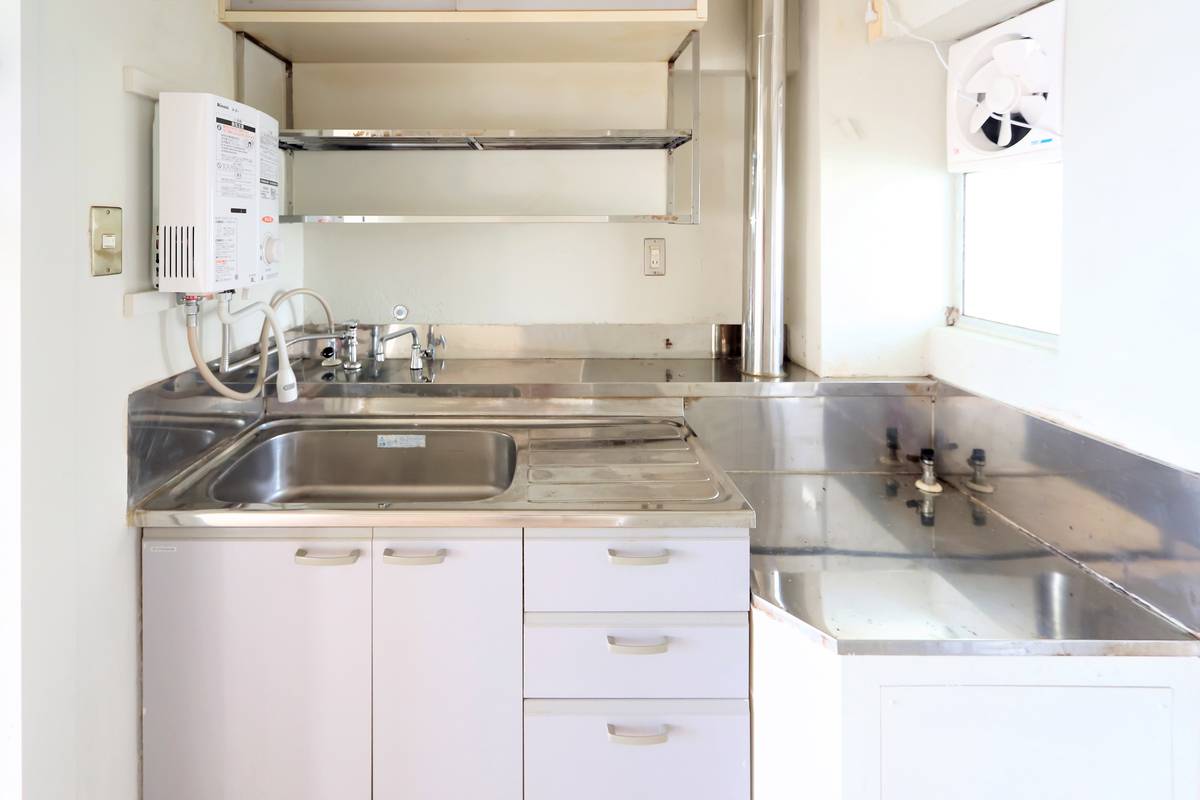 Hanamaki-shi ရှိ Village House Shimokita ၏ မီးဖိုချောင်