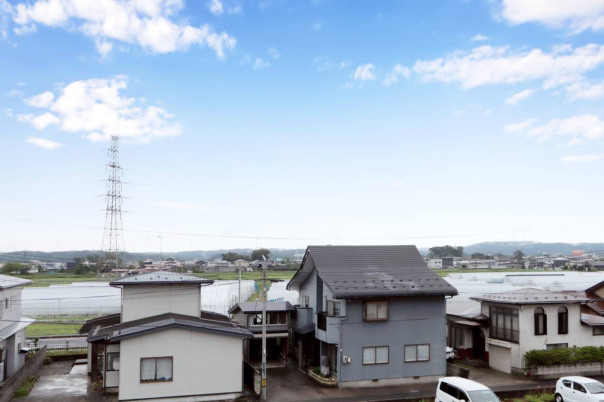 Tầm nhìn từ Village House Niida ở Akita-shi