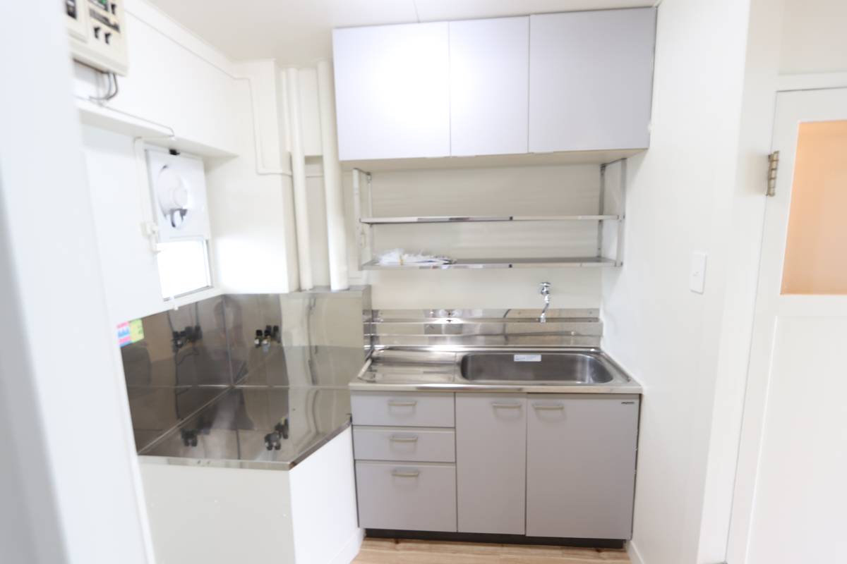 Kitchen in Village House Shirogane in Hachinohe-shi