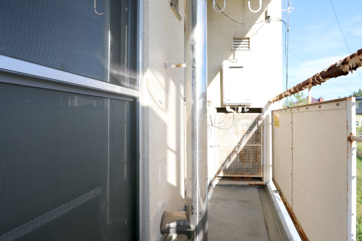 Balcony in Village House Takaki in Hanamaki-shi