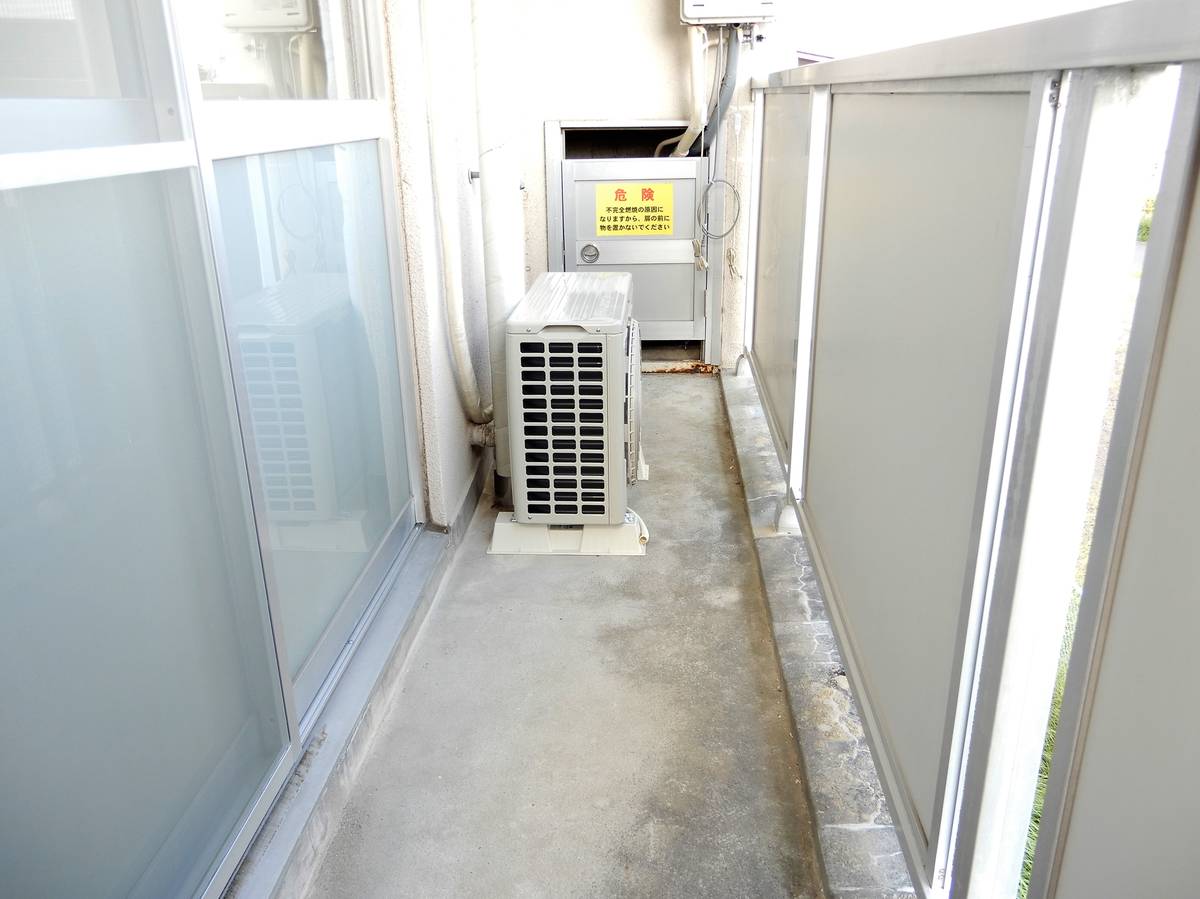 大崎市ビレッジハウス米倉のバルコニー